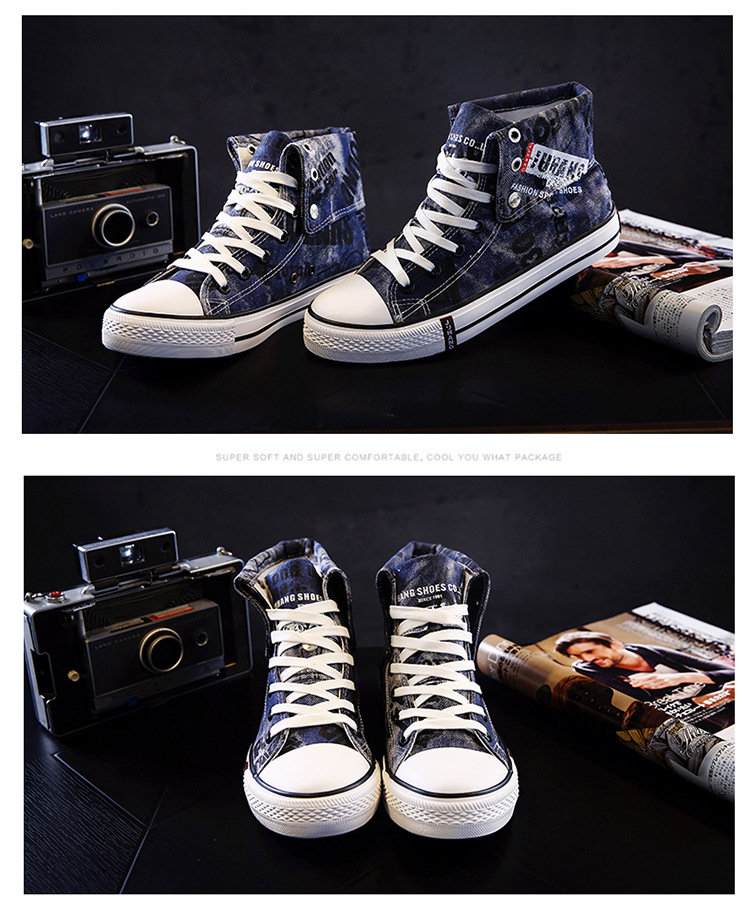 Title 8, High-top canvas shoes for lovers