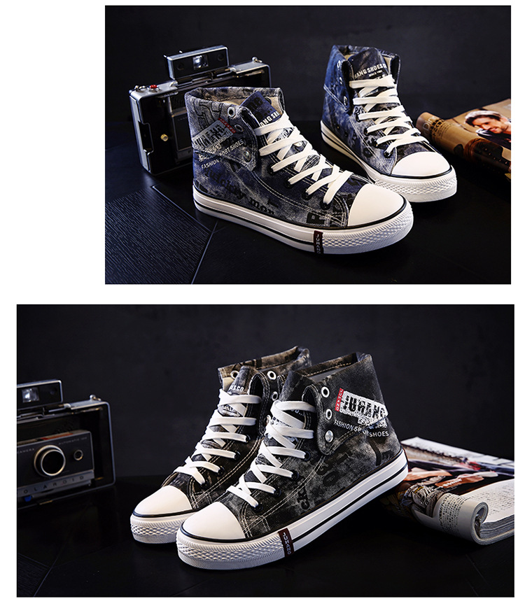 Title 9, High-top canvas shoes for lovers