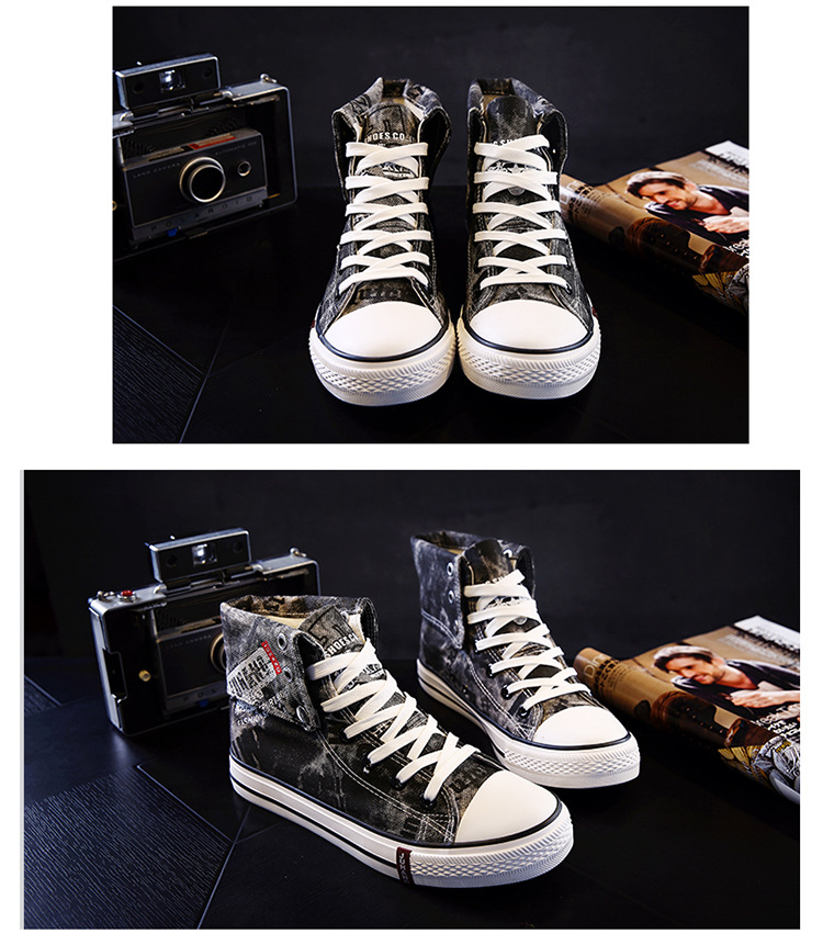 Title 11, High-top canvas shoes for lovers