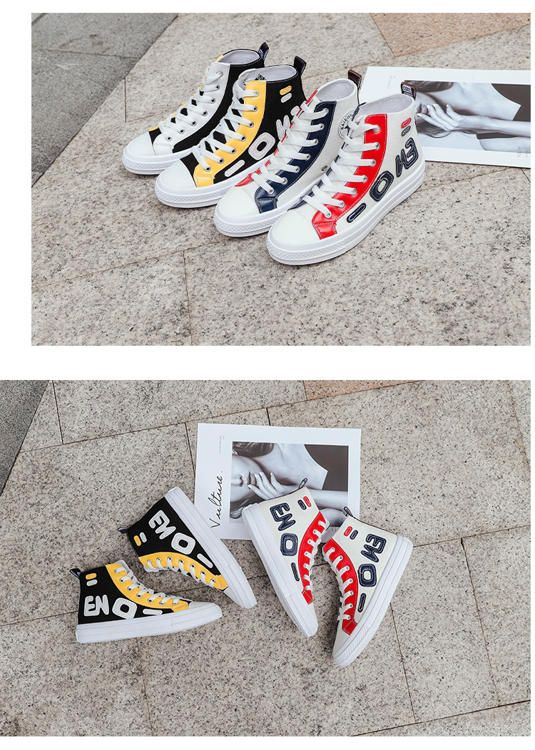 Title 10, Fashionable wild high-top canvas shoes