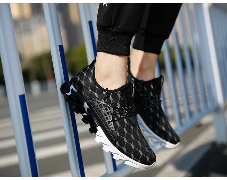 Title 1, Mesh breathable running shoes for men and women...