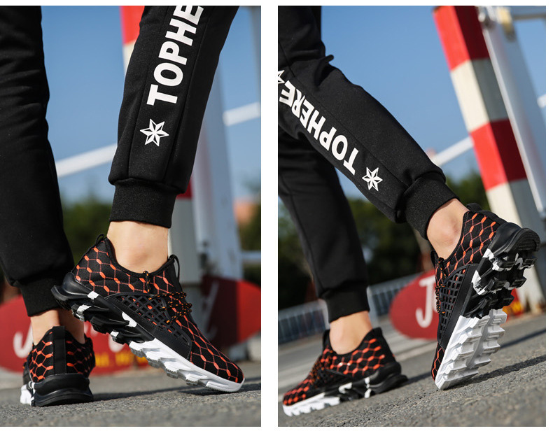 Title 3, Mesh breathable running shoes for men and women...