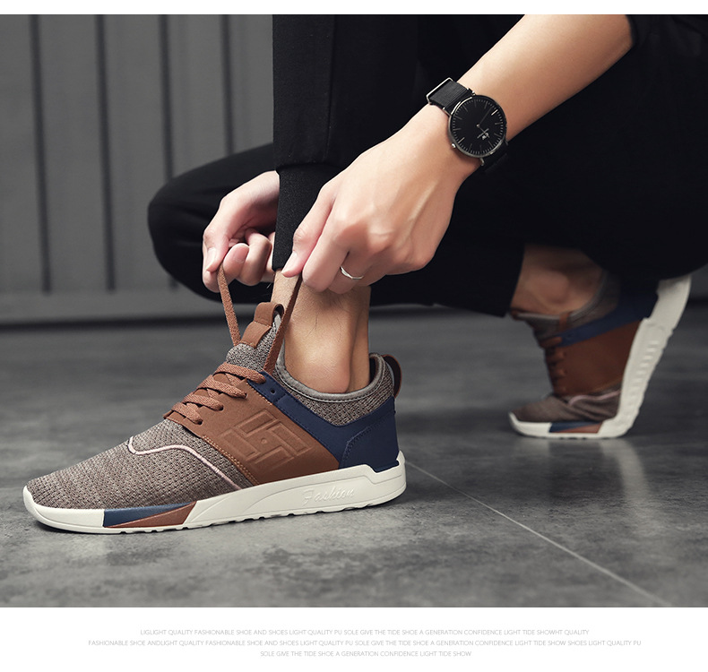 Title 8, Mens flying woven shoes