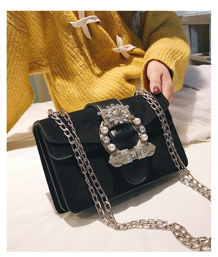 Title 1, Matte Chain Shoulder Crossbody Bag for Women St...