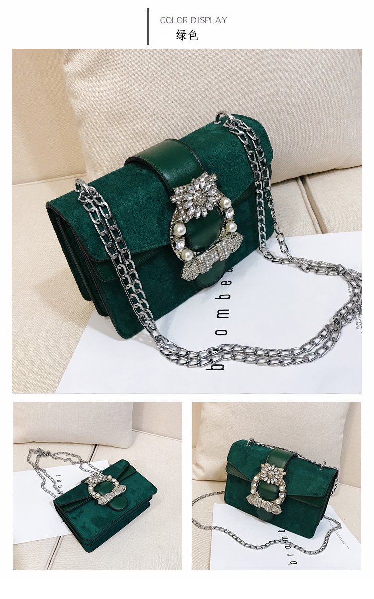 Title 5, Elegante Matte Chain Schultertasche Crossbody B...