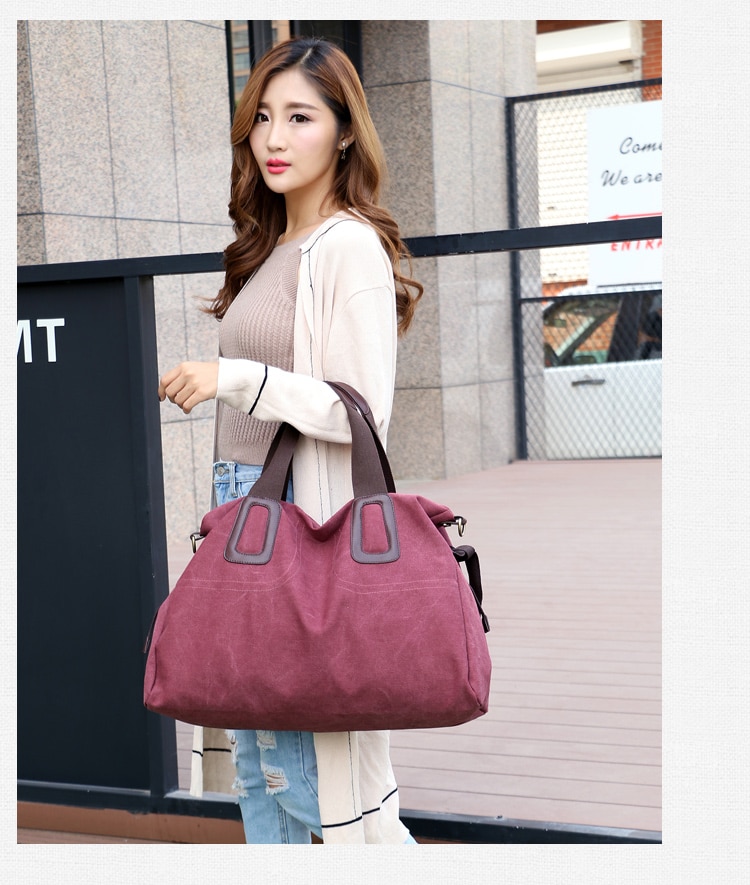 Title 15, KVKY dameshandtas casual canvas crossbody tas m...