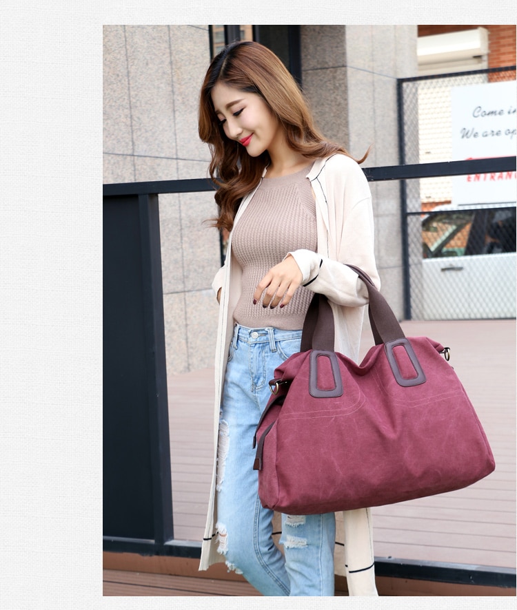 Title 16, KVKY dameshandtas casual canvas crossbody tas m...