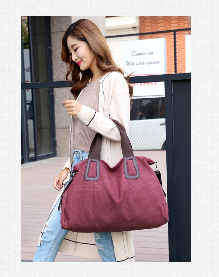 Title 17, KVKY dameshandtas casual canvas crossbody tas m...