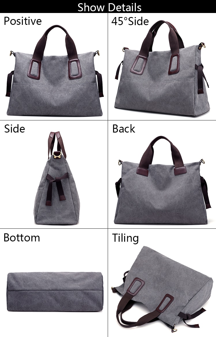 Title 24, KVKY dameshandtas casual canvas crossbody tas m...