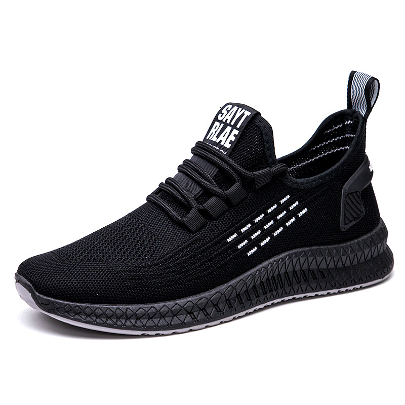 Title 5, Mens casual shoes fly woven breathable non-sli...