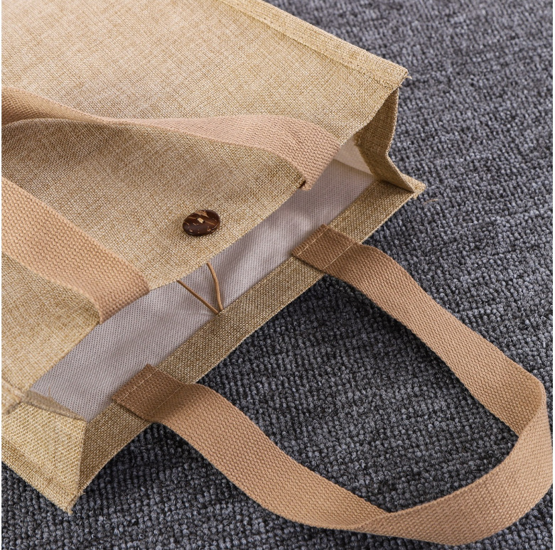 Title 12, Jute bag shopping fine linen cotton bag