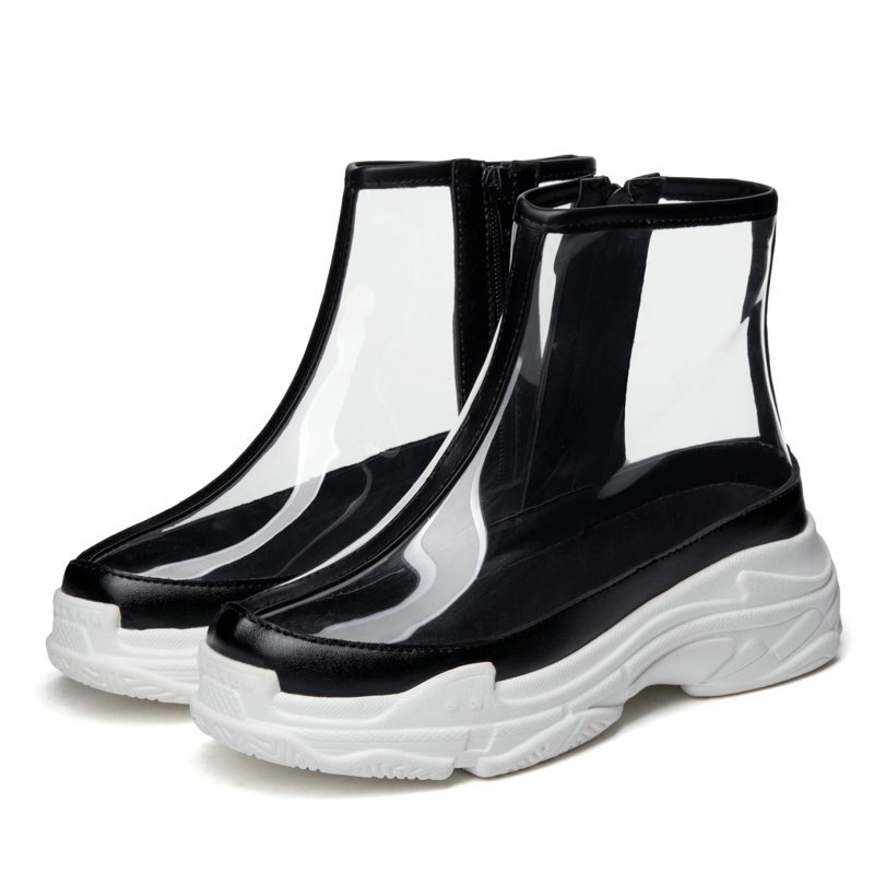 Title 7, Transparent short boots Martin boots hip hop wo...