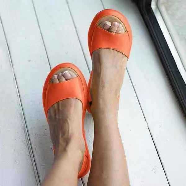 Title 1, Shoes fish mouth thick ladies sandals