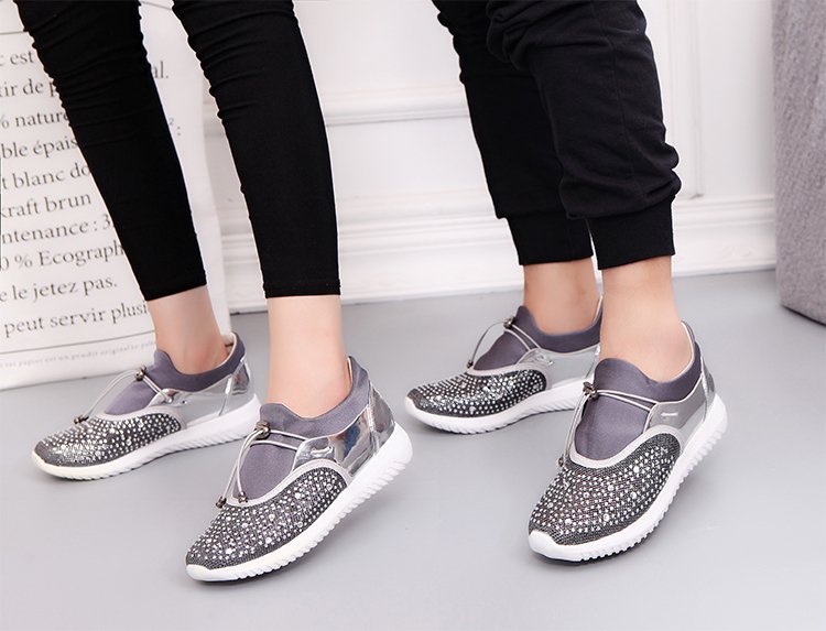 Title 3, Sequined new thick-soled muffin casual loafers