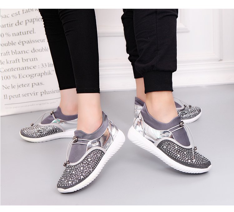 Title 6, Sequined new thick-soled muffin casual loafers