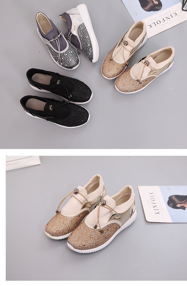 Title 11, New sequined thick-soled muffin casual loafers....