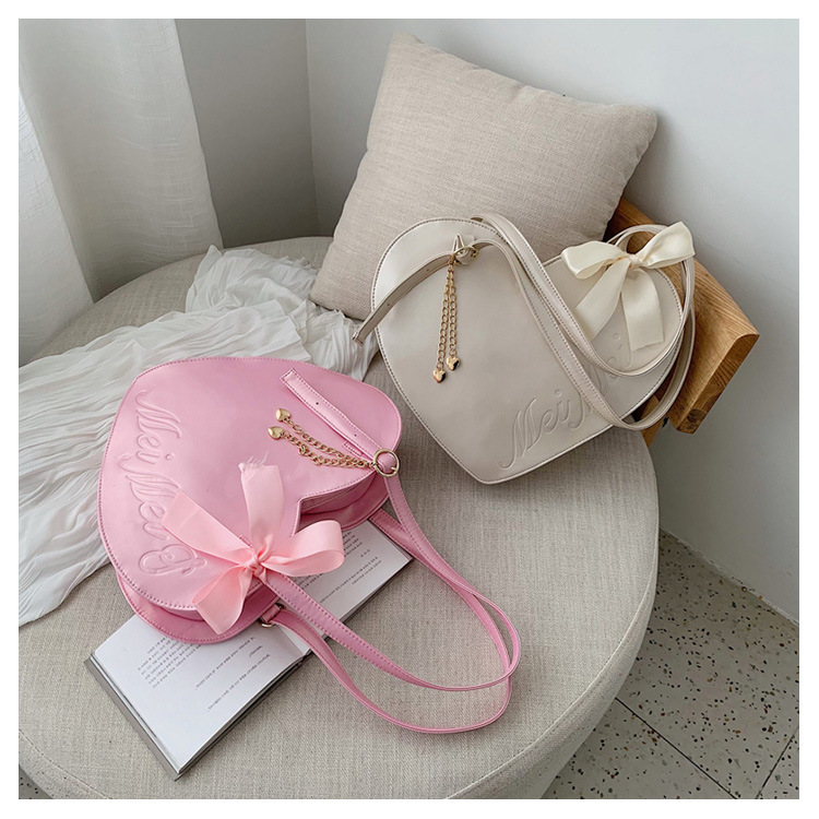 Title 4, Creative One Shoulder Big Bag Girl Love Heart F...