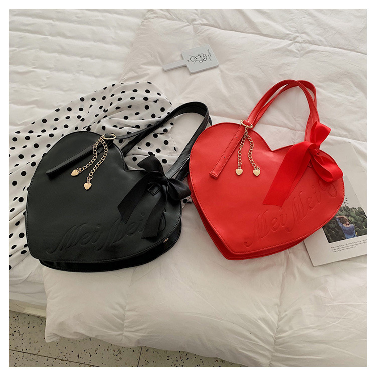 Title 5, Creative One Shoulder Big Bag Girl Love Heart F...