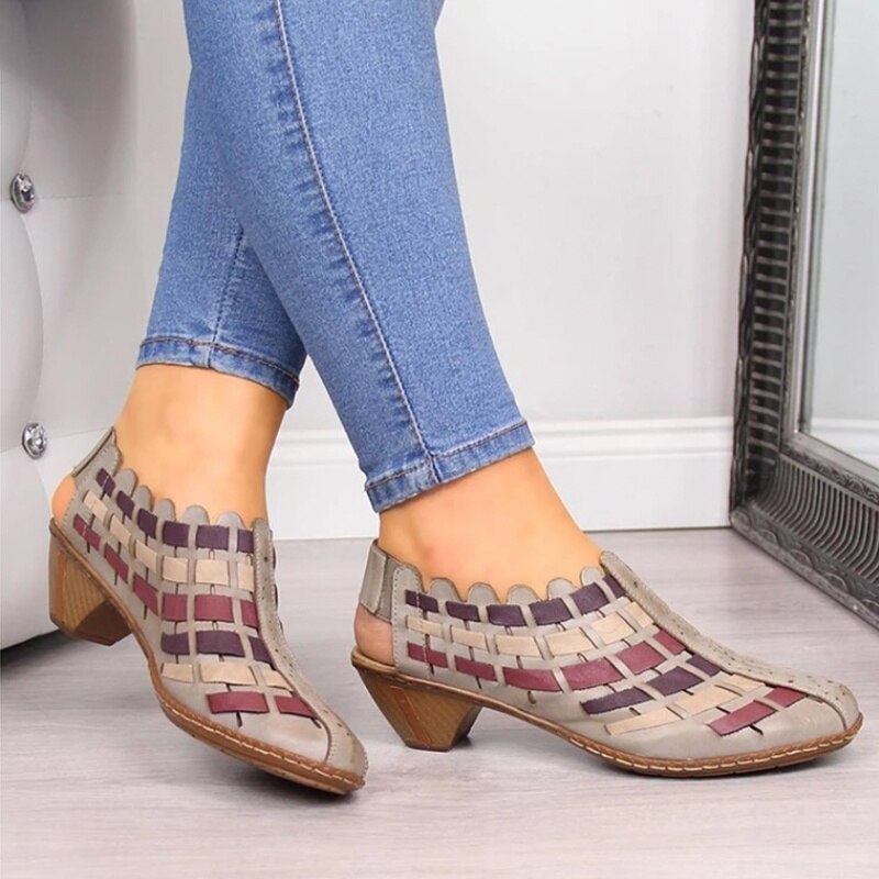 Title 4, Cross-Weave Wedge Booties