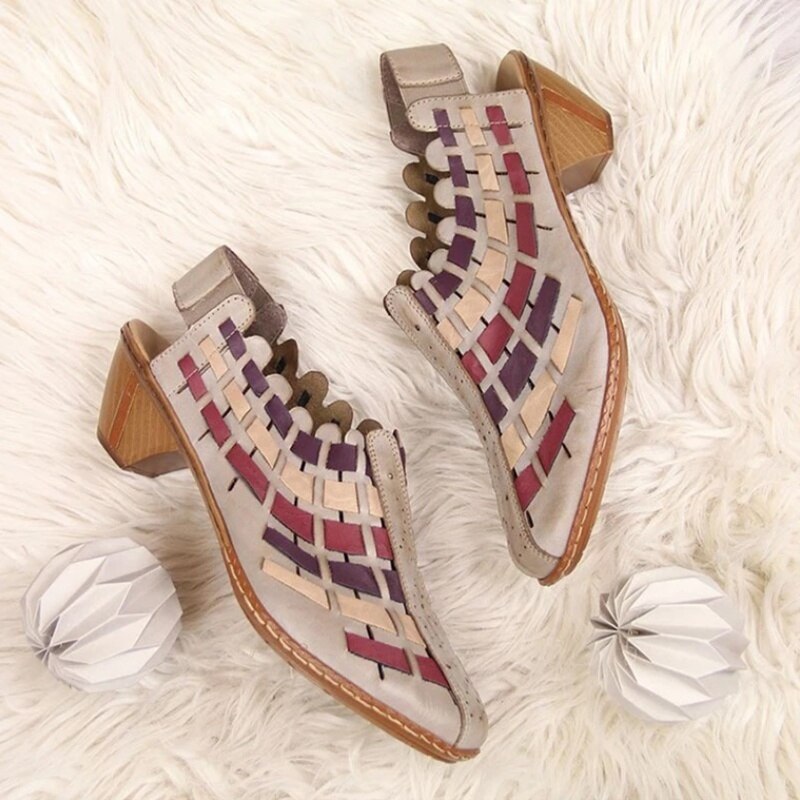 Title 6, Cross-Weave Wedge Booties