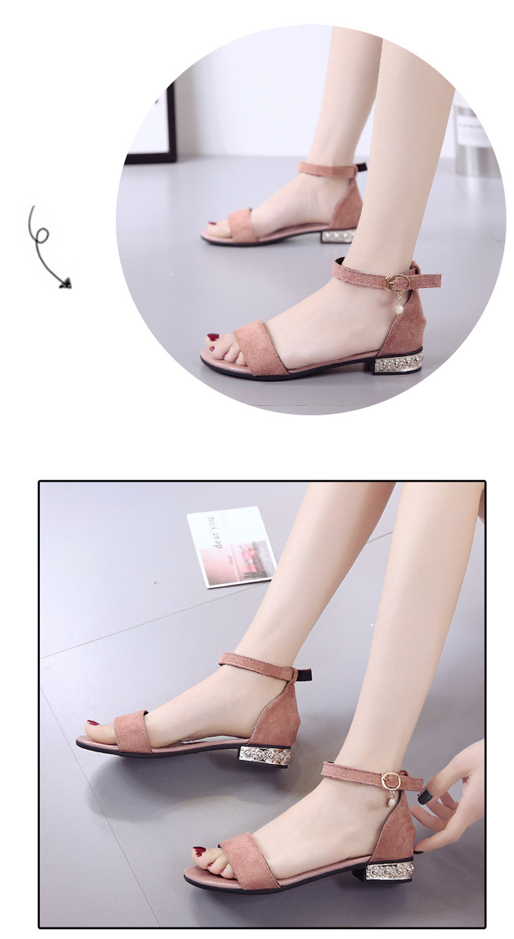 Title 10, Korean round head flat bottom bag heel shoes, p...