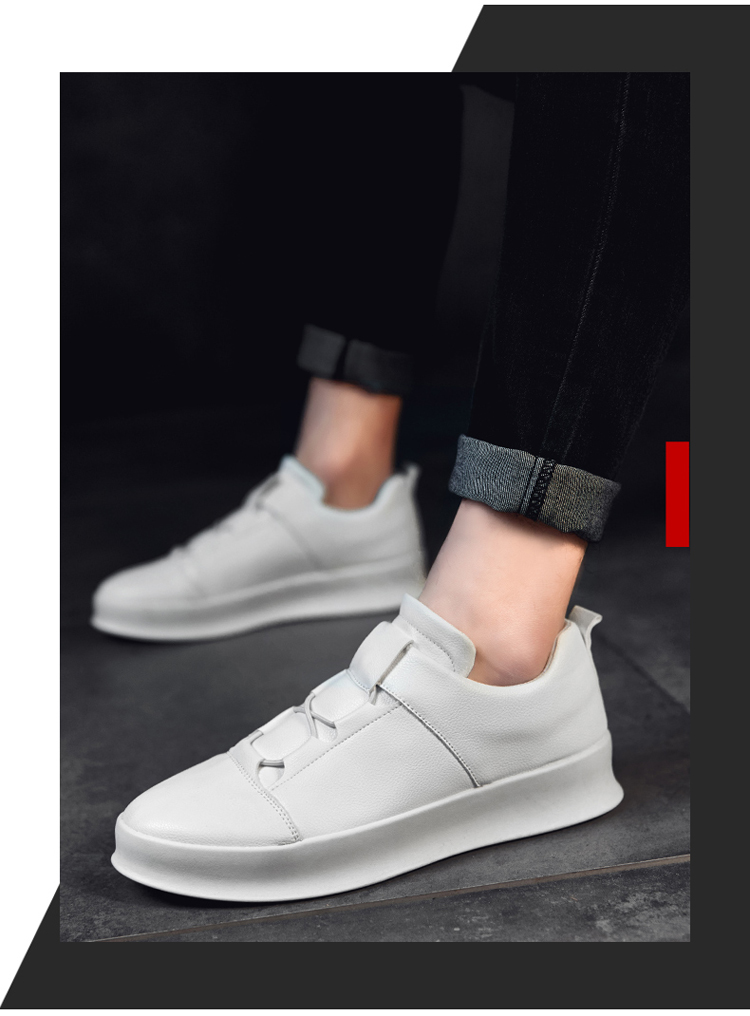 Title 11, Thick bottom white shoes men