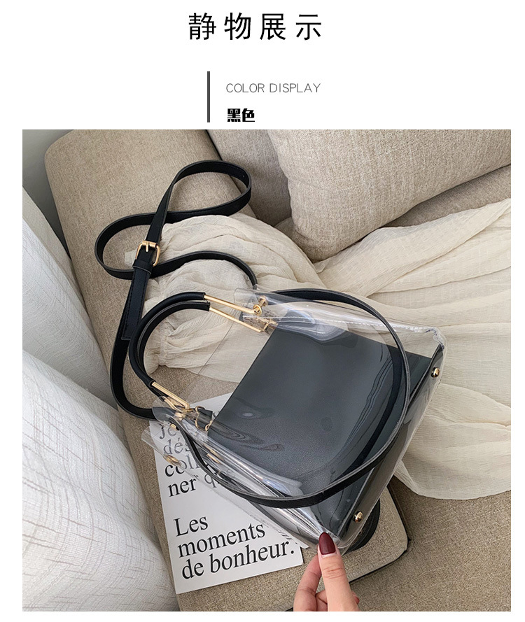 Title 18, Western Transparent Jelly Crossbody Bag