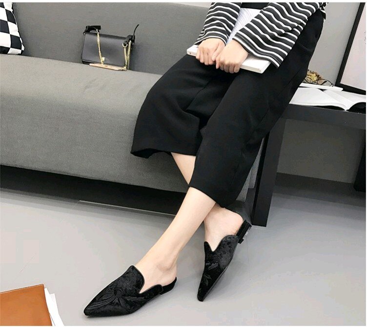 Title 6, Fashion pointed flat sandals and slippers, the ...