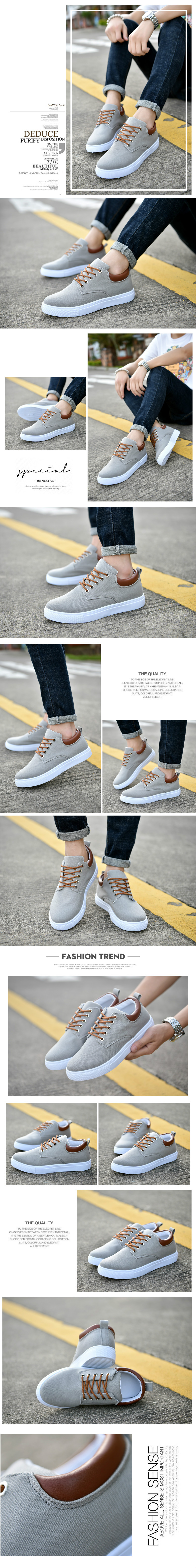 Title 3, Scarpe sportive casual da uomo in tela traspira...