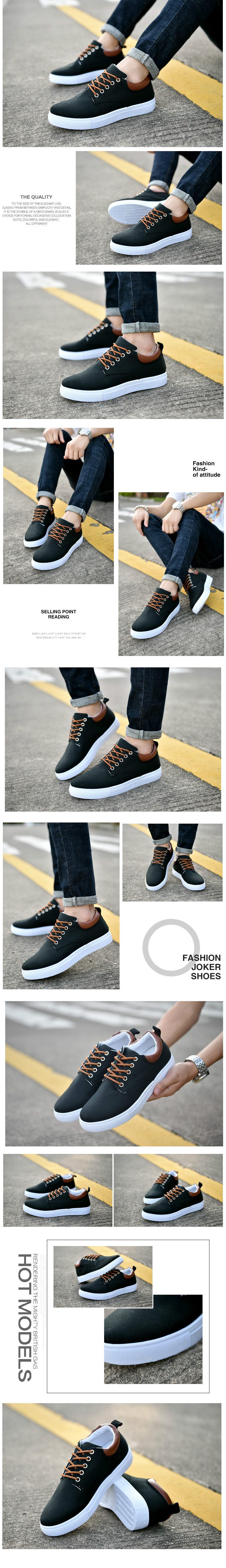 Title 7, Scarpe sportive casual da uomo in tela traspira...