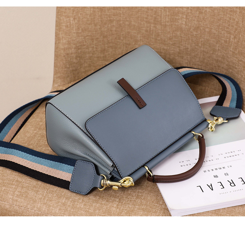 Title 5, Genuine leather crossbody bag for everyday use,...