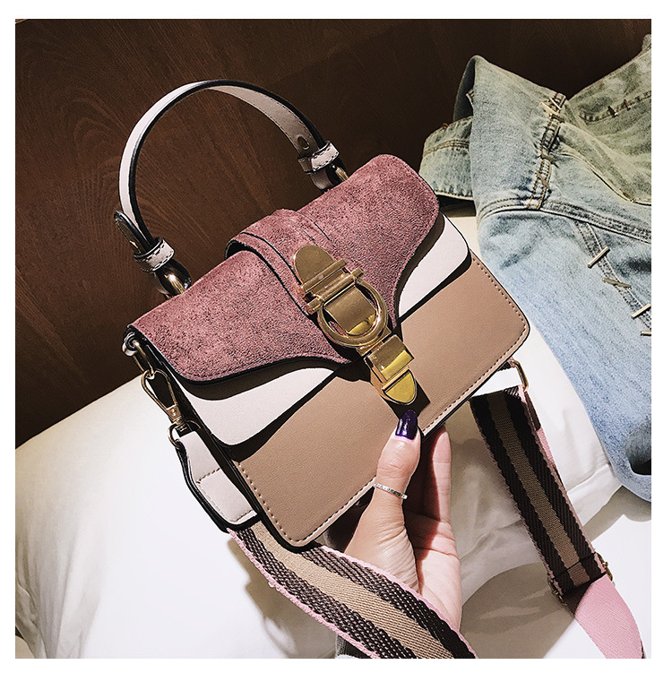 Title 4, One shoulder messenger bag with contrast color,...