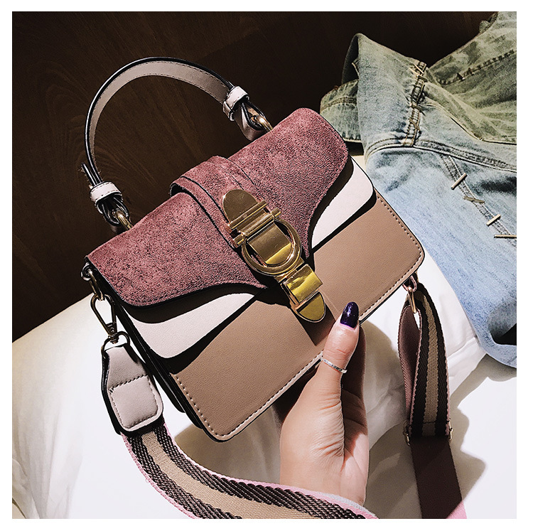 Title 5, One shoulder messenger bag with contrast color,...