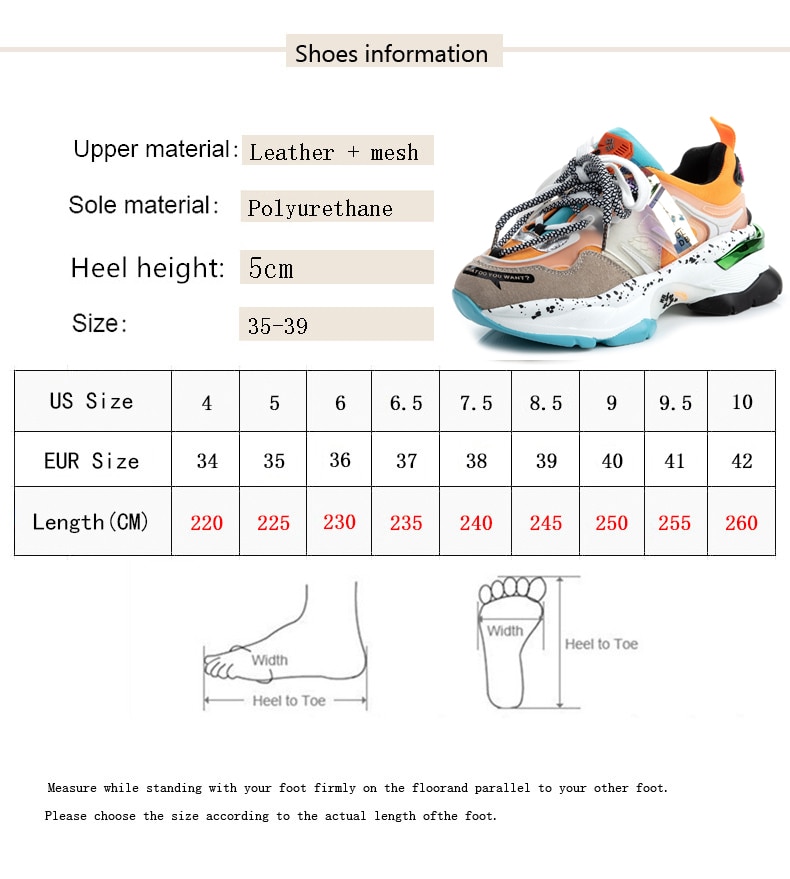 Title 1, Spring Platform sports shoes for women. Combini...