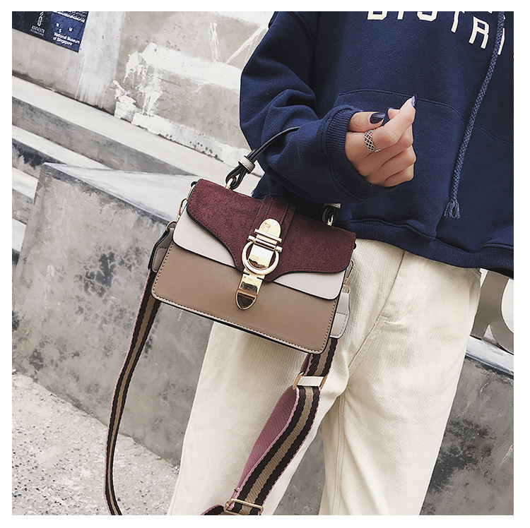 Title 8, One shoulder messenger bag with contrast color,...