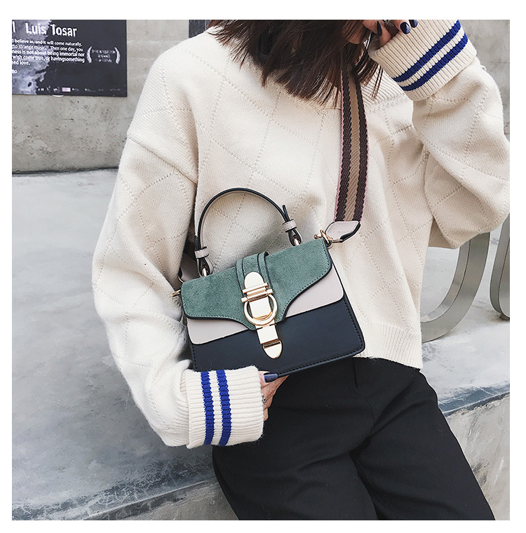 Title 16, One shoulder messenger bag with contrast color,...