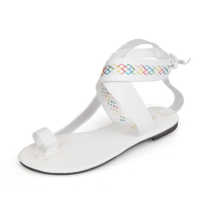 Title 6, Plus size Romeinse strandsandalen voor dames. C...