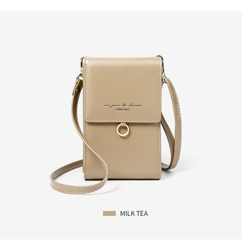 Title 9, Solid color retro crossbody phone bag