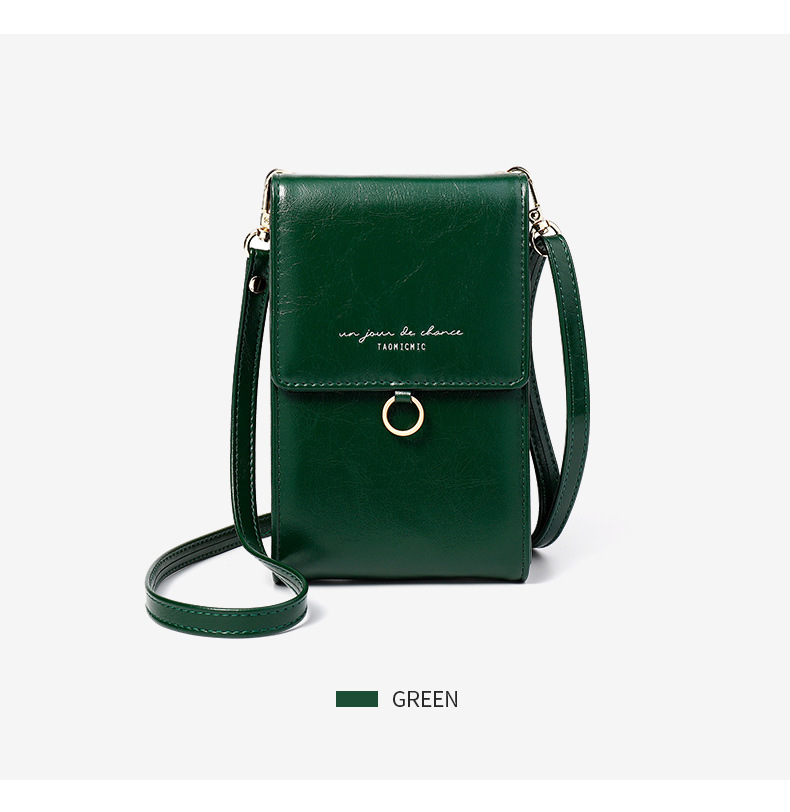 Title 11, Solid color retro crossbody phone bag