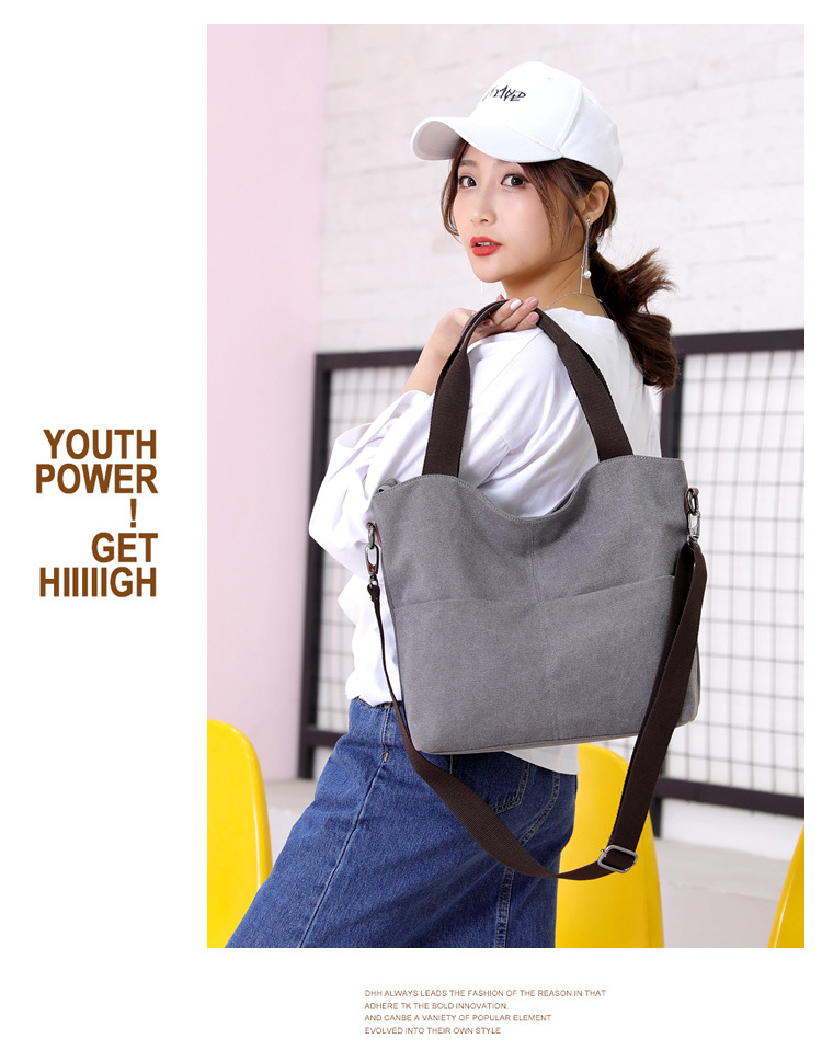 Title 14, Shoulder women bag canvas bag