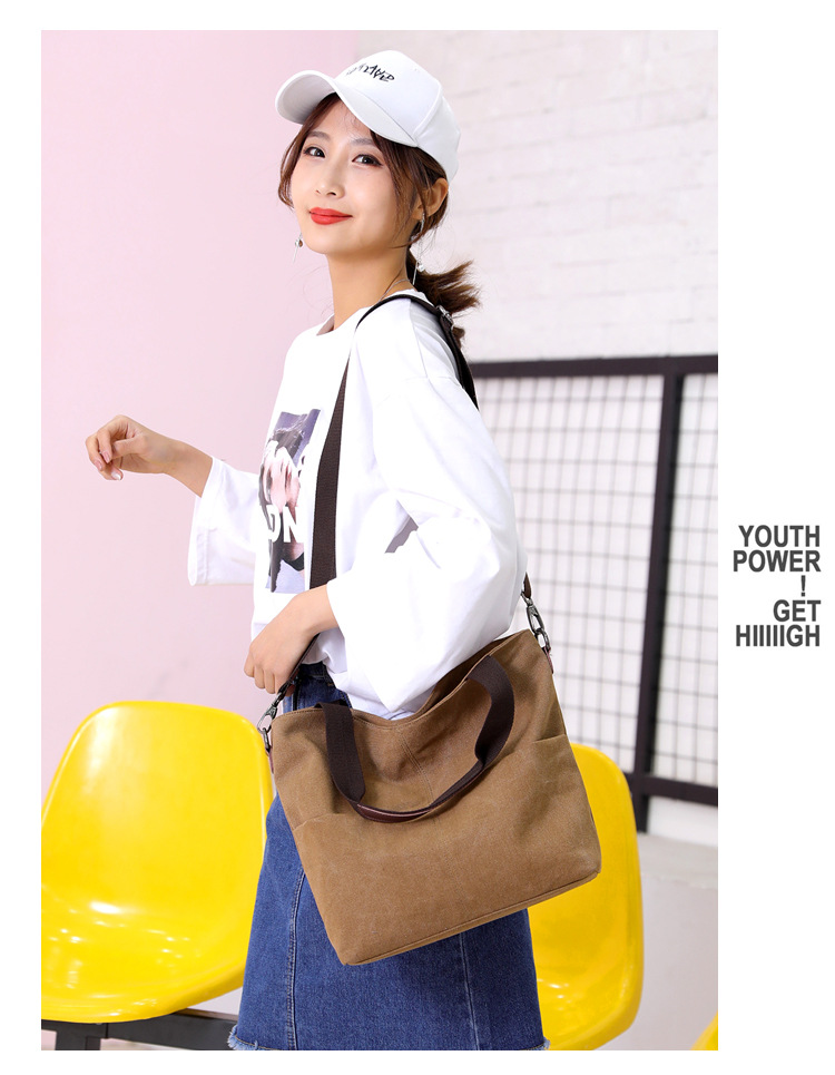 Title 17, Shoulder women bag canvas bag