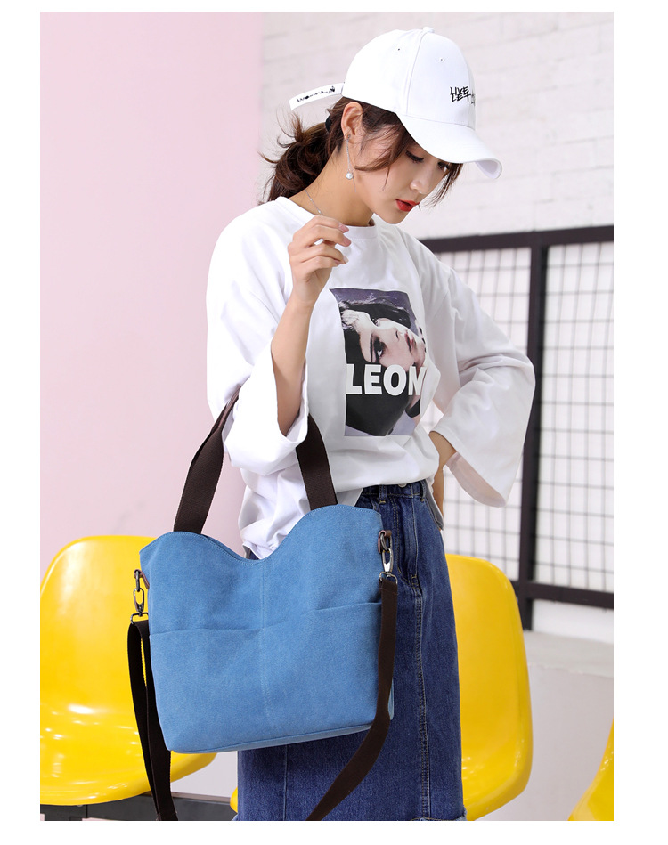 Title 19, Shoulder women bag canvas bag