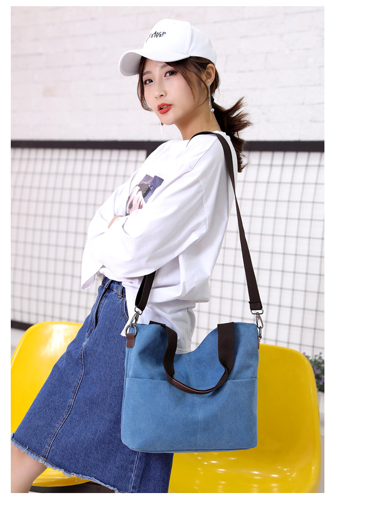 Title 20, Shoulder women bag canvas bag