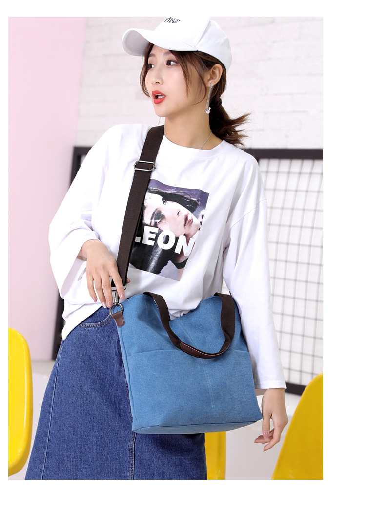 Title 21, Shoulder women bag canvas bag