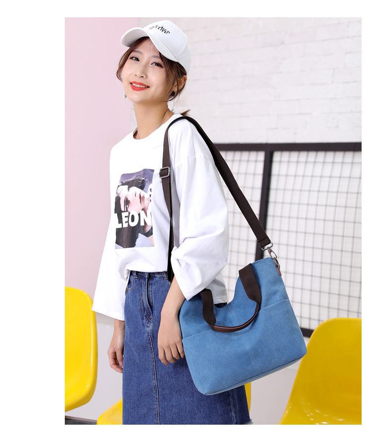 Title 24, Shoulder women bag canvas bag