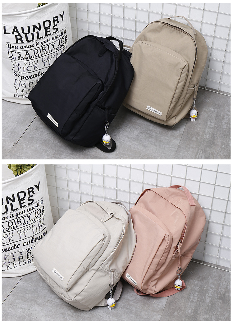 Title 9, Solid color waterproof oxford casual backpack, ...