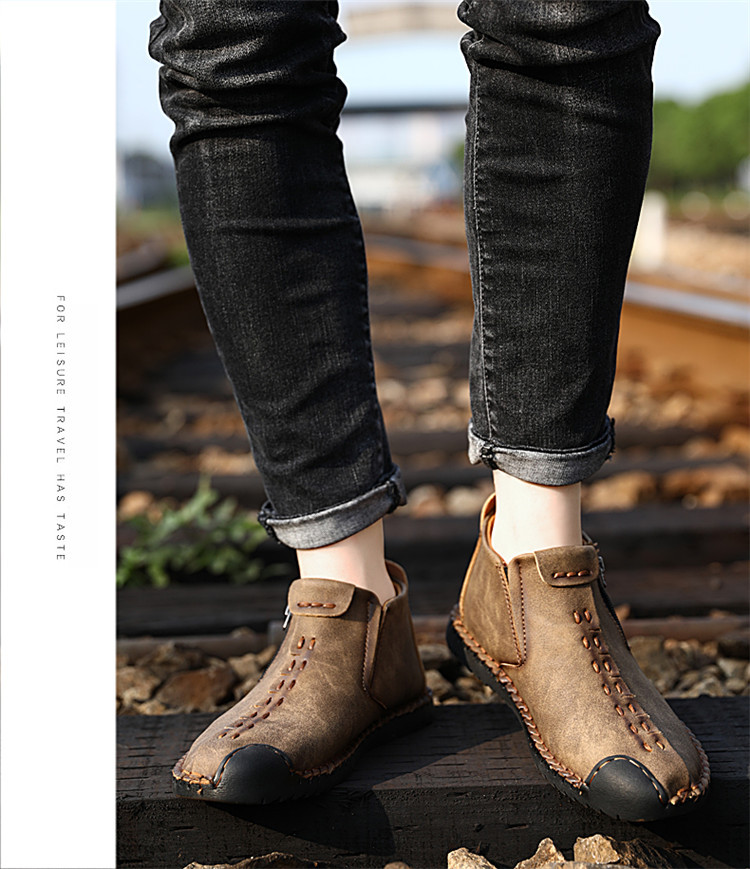 Title 13, British Zipper Handmade Mens Shoes Elevate You...