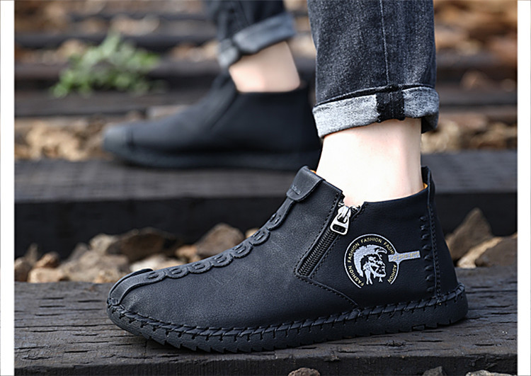 Title 15, British Zipper Handmade Mens Shoes Elevate You...