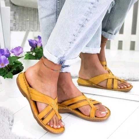 Title 3, Womens flat bottom toe sandals and slippers. C...