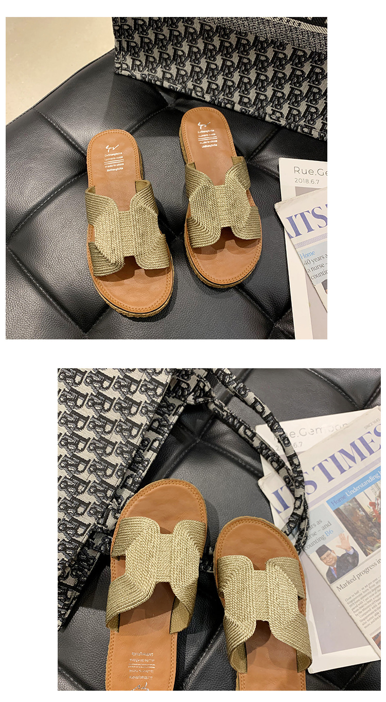 Title 11, Beach shoes tide thick bottom sandals and slipp...